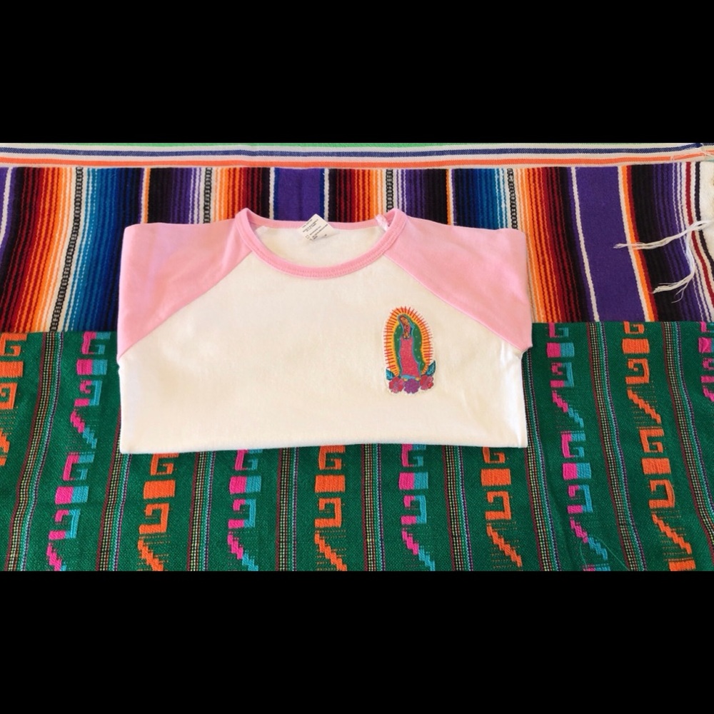 Toddlers pink  baseball shirt